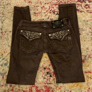 Miss Me size 27 Purple Skinny Jeans